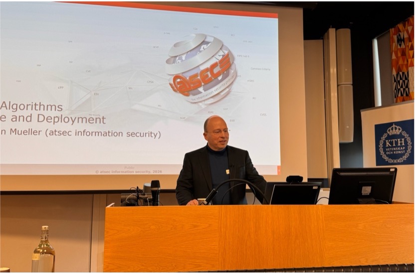 atsec&rsquo;s Experience at the Post-Quantum Cryptography Workshop at the KTH Royal Institute of Technology